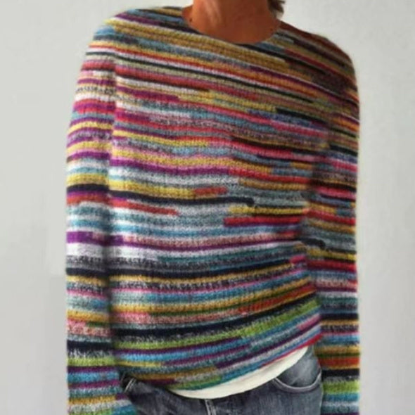 Printed Women's Sweater Pattern Pullover Sweater