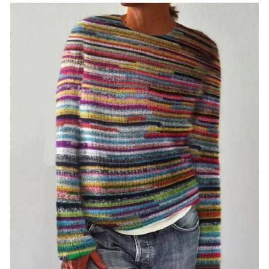 Printed Women's Sweater Pattern Pullover Sweater