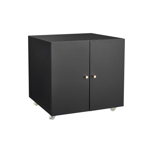 Office Furniture Copy Cabinet Black 2 Door Steel Copy Rack Mobile Dock Document Printer Rack