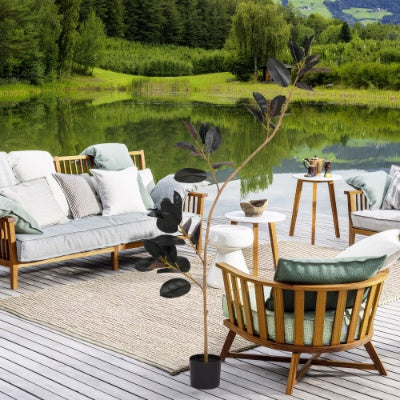 Bonsai Tropical Plant Simulation Green Plant Artificial Leaf Pot Large Uv Artificial Plant Branch 210cm Disassembly 1pcs Set