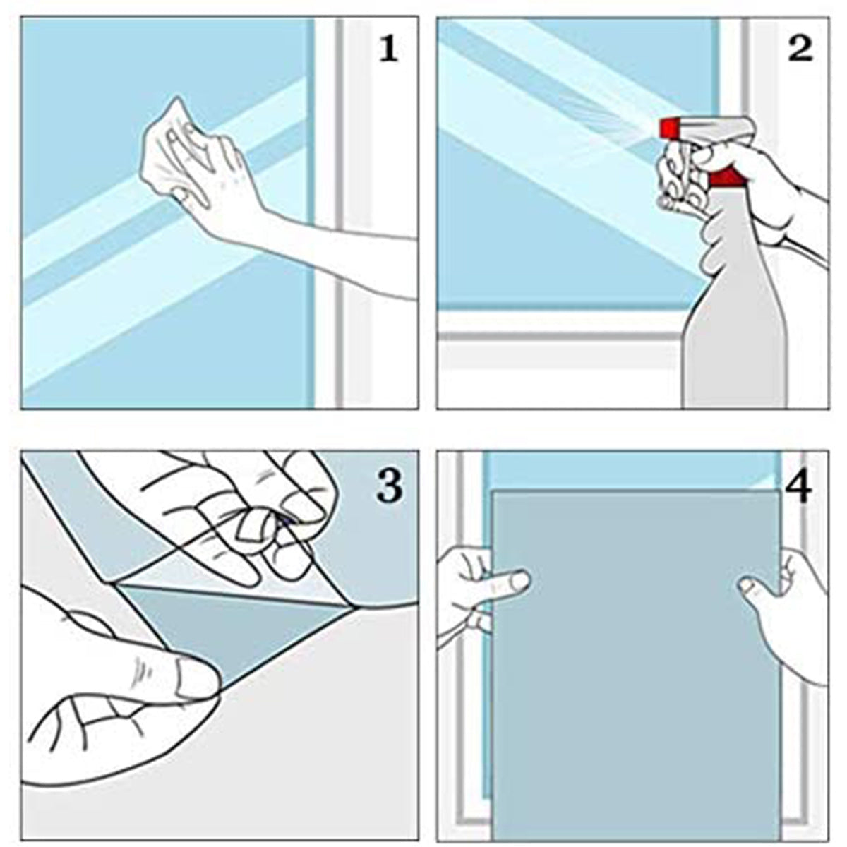 4Sheets Christmas Snowflake Window Clings Stickers For Glass Reusable Double Sided Self Adhesive Static Stickers Xmas Snowflake Reindeer Santa Window Decals Decorations Stickers For Christmas Window D