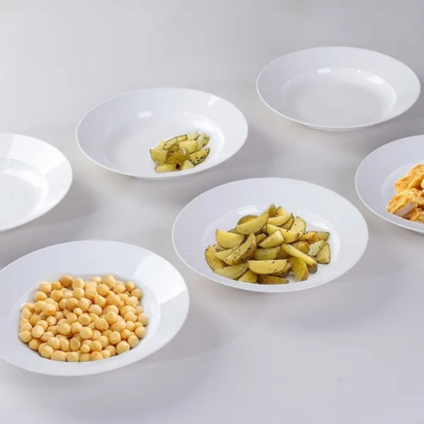 White Dinner Plates Set Of 6