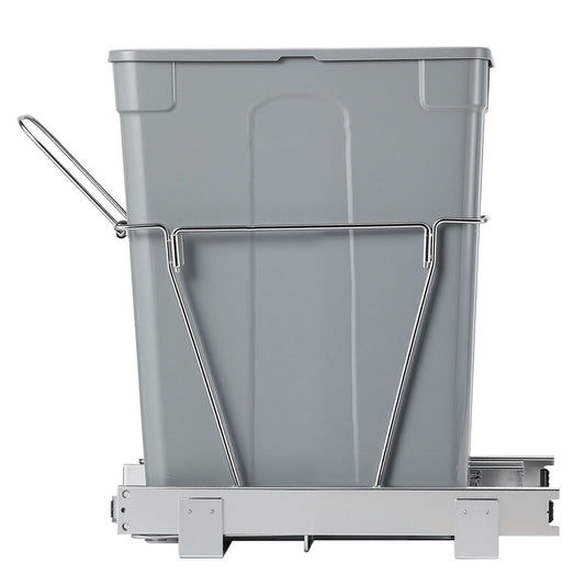 35QT Pullout Waste Container Under Cabinet Kitchen Garbage Bin Trash Can