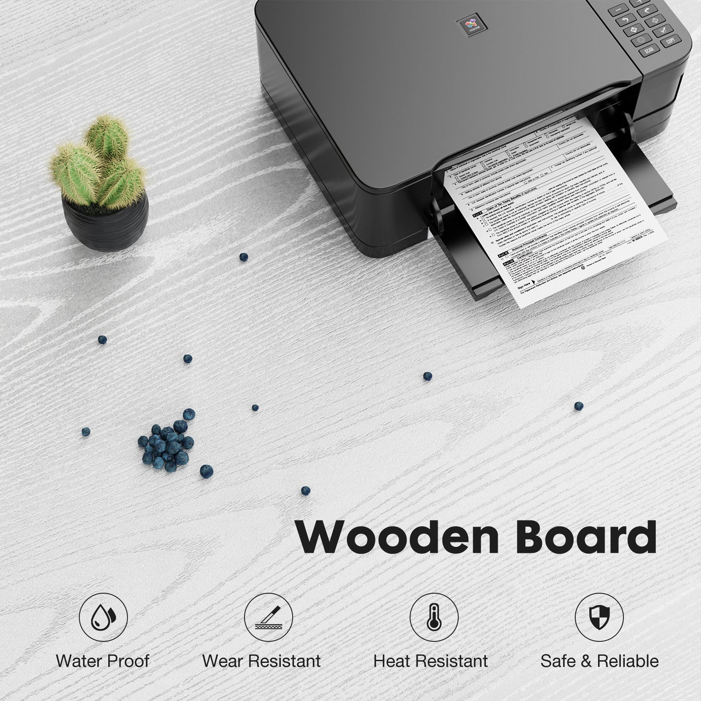 3 Drawer Mobile Rolling Lateral File Cabinet For Home Office And Kids Room