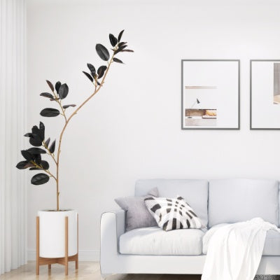 Bonsai Tropical Plant Simulation Green Plant Artificial Leaf Pot Large Uv Artificial Plant Branch 210cm Disassembly 1pcs Set