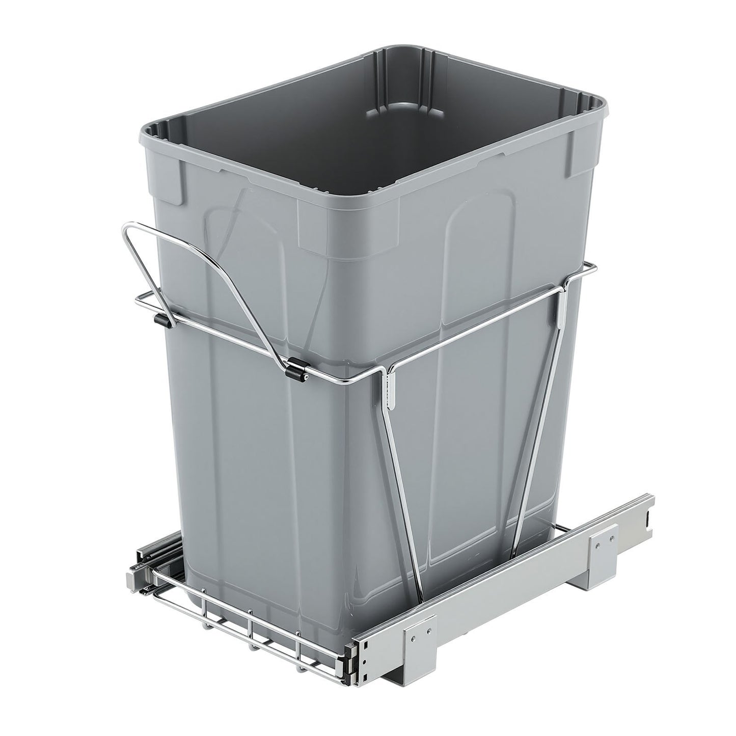 35QT Pullout Waste Container Under Cabinet Kitchen Garbage Bin Trash Can