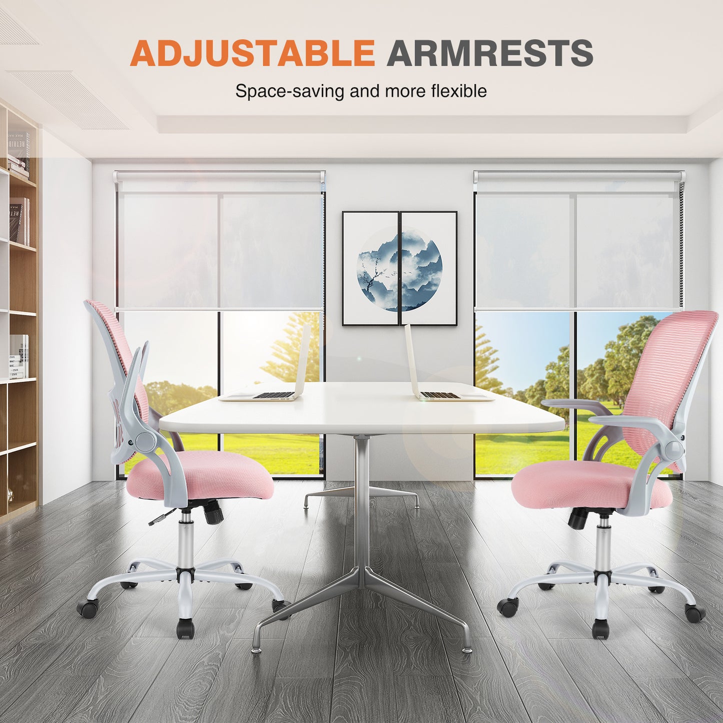 Tall Office Chair For Standing Desk With Adjustable Foot Ring,Counter Height Office Chairs