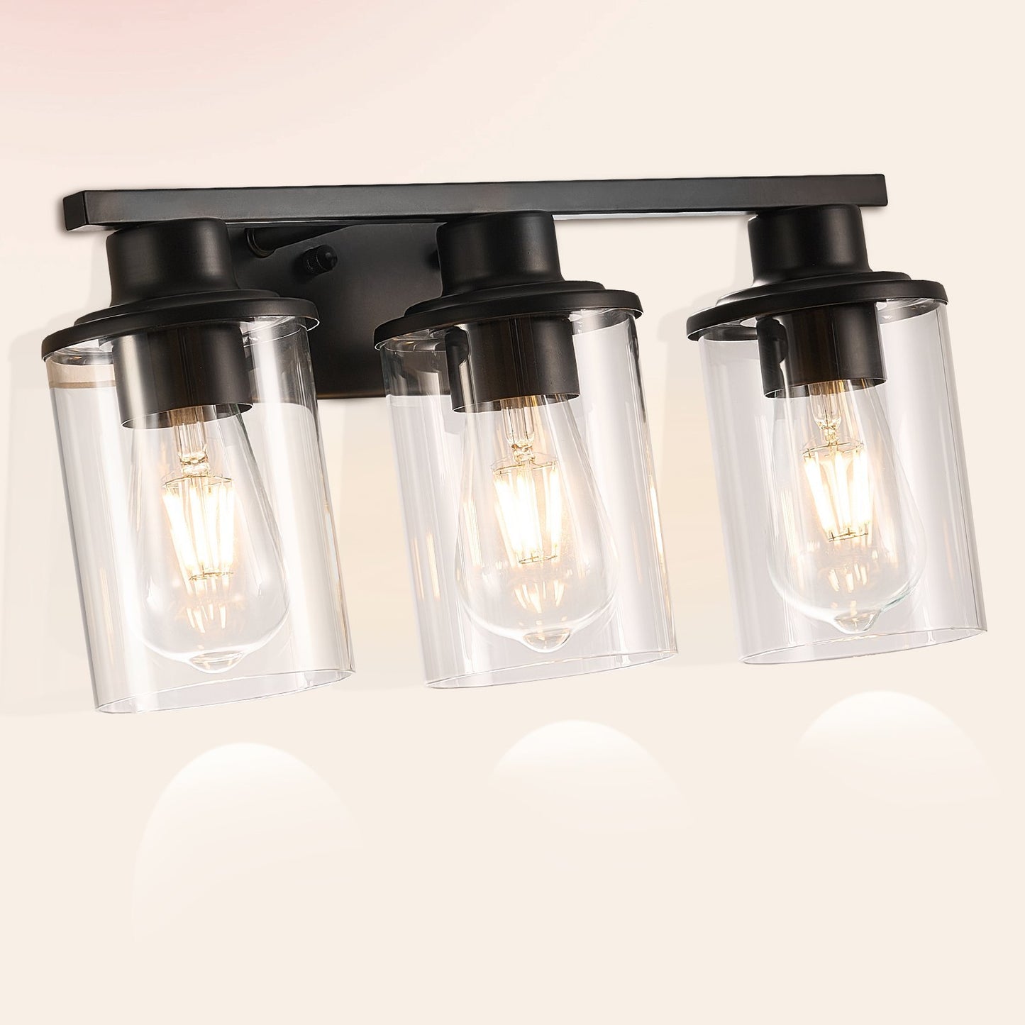 3-Light Bathroom Light Fixtures Modern Vanity Light Lamp Over Mirror, Bathroom Vanity Lights For Wall
