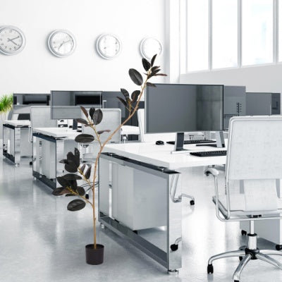 Bonsai Tropical Plant Simulation Green Plant Artificial Leaf Pot Large Uv Artificial Plant Branch 210cm Disassembly 1pcs Set