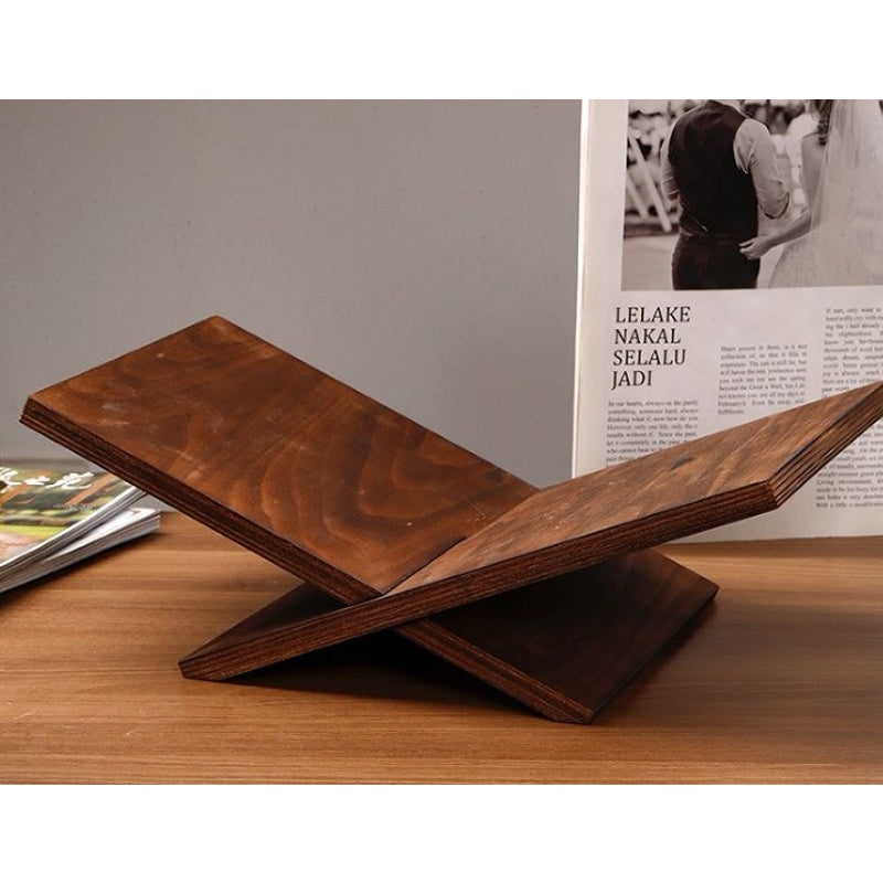 Wooden  Bookshelf Magazine Rack